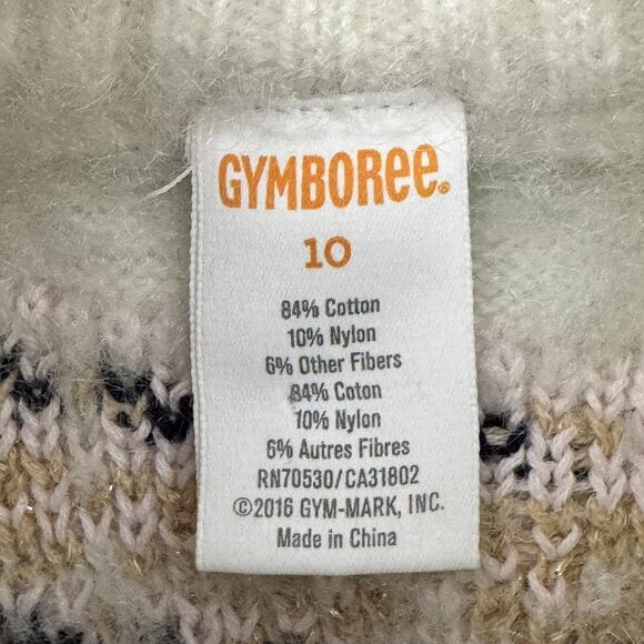 Gymboree Sweater Dress Girls 10 Fair Isle Yoke Winter Nordic Scandinavian Cozy - Picture 5 of 7